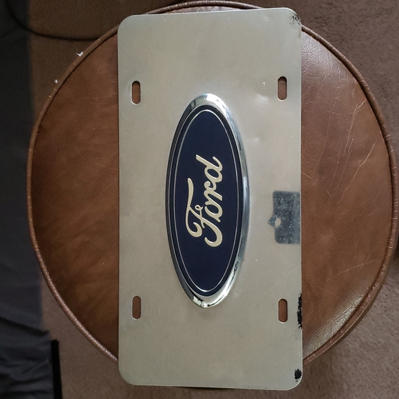 Ford Other - Ford 3D Truck Size Large Logo Mirror Chrome Stainless Steel License Plate